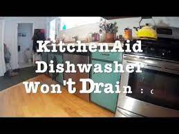 The motor plays a key role in a dishwasher's ability to drain water. 10 Minute Fix Kitchenaid Dishwasher Won T Drain How To Unclog Youtube