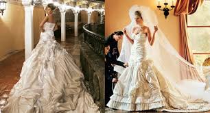 The first lady wore a $100,000 (£80,121.79) christian dior gown with extravagant details. Buy Melania Wedding Dress Pictures Cheap Online
