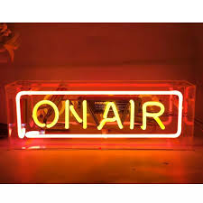 On Air Neon Sign Light Acrylic Box Lamp Decor Handcraft Party Visual Artwork Lazada Ph