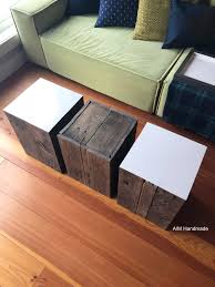 Apart from its charm, you will. Barn Wood Coffee Table End Tables Log Side Table Set Of 3 Salvaged Rustic Side Tables Canadian Made Home Decor By Aim Handmade