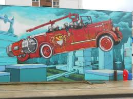 Fresque Fresque Pompier Jour J