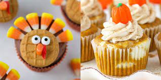 Icing decorations and tools, cupcake toppers, and cupcake holders. 40 Easy Thanksgiving Cupcakes Cute Thanksgiving Cupcake Ideas