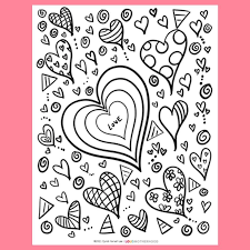 Choose pages from given categories of valentine's day coloring pages like bears, eros, flowers, hearts, and kids. Valentine S Day Coloring Pages For Kids Printables For Etsy In 2021 Heart Coloring Pages Valentines Day Coloring Coloring Pages For Kids