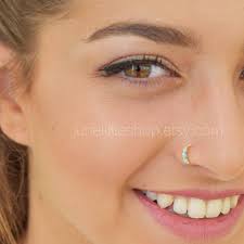 White Nose Ring,white Nose Hoop,black Cartilage Ring,white Helix Cartilage  Earring, Black Helix Hoop, White Piercing, White Tragus