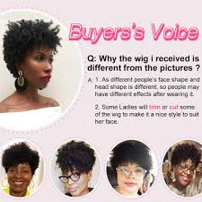 3.8 out of 5 stars. Buy Ms Taj Short Afro Kinky Curly Human Hair Wigs For Black Women Brazilian Virgin Short Curly Afro Wigs None Lace 150 Density Unprocessed Afro Wig Human Hair Curly Machine Made Natural