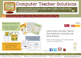 Lesson Plans Activities Teacher Planning Forms Computer Lab Decor And More Computer Teacher Teaching Computers Computer Lessons