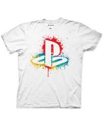 Ripple Junction Spray Paint Playstation Men S Logo T Shirt Reviews T Shirts Men Macy S Man Logo Tshirt Logo Men Logo
