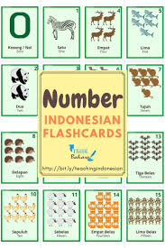 Bahasa Inodnesia Indonesian Indonesia Teachindonesian Teachingindonesian Indonesiannumber Countinindonesian Flashcards Learning Numbers Picture Cards