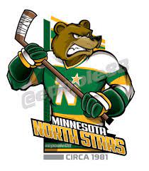Minnesota wild nordy mascot textured puck. Retro Early 1980s Minnesota North Stars Courtesy Of That Great Cartoonist Epoole88 Minnesota North Stars Hockey Logos Hockey Humor