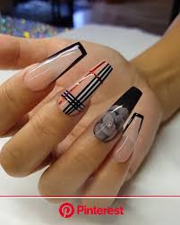 Get fresh ideas from thousands of fashionable jewelry pieces. Burberry Autumn Winter 2020 Video In 2020 Nail Designs Burberry Nails Fall Acrylic Nails Clara Beauty My