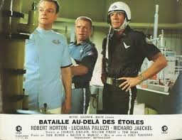 ROBERT HORTON TED GUNTHER THE GREEN SLIME 1968 VINTAGE LOBBY CARD #3 SCI-FI 