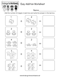 This Is An Image Addition Worksheet With Numbers This Would Be Perfect For Kin Easy Math Worksheets Kindergarten Addition Worksheets Basic Addition Worksheets
