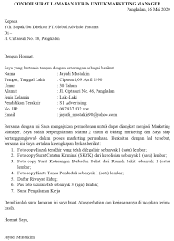 Dan panduan tips melamar kerja agar cepat. Contoh Surat Lamaran Pekerjaan Untuk Periklanan Dan Pemasaran Tanpakoma