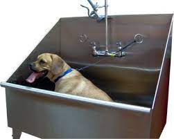 Ridalco Stainless Steel Dog Grooming Sink Dog Wash Dog Bath Tub Dog Grooming