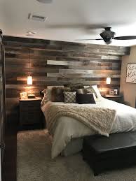 Reclaimed Wood Wall In Master Bedroom Master Bedroom Makeover Rustic Master Bedroom Remodel Bedroom