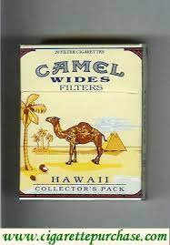 How much is a carton cigarettes? Camel Collectors Packs 1918 Lights Cigarettes Hard Box