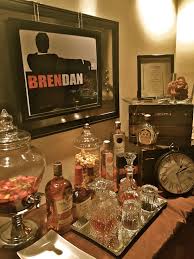 40th Birthday Dinner Party Ideas Gentleman S Whiskey Bar Madmen Themed Cigar Party 40th Birthday Decorations Birthday Dinner Party