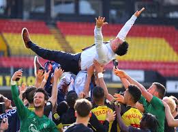 They play in the championship, the second tier of english football. Watford Win Promotion Back To Premier League After Victory Over Millwall The Independent