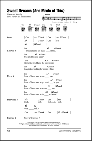 Sweet dreams (are made of this) is a song by the british new wave music duo eurythmics. Sweet Dreams Are Made Of This Guitar Chords Lyrics Zzounds