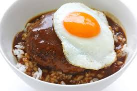 I'll share it with you, if that's ok. Loco Moco Hawaiian Reisschussel Gericht Lizenzfreie Fotos Bilder Und Stock Fotografie Image 10259655