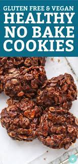 Healthy No Bake Cookies These Taste Amazing Recipe Healthy No Bake Cookies Healthy Baking No Bake Cookies