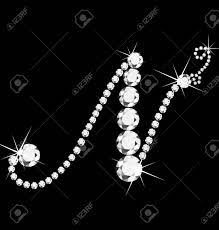 We are share best stylish n name dp and n alphabet wallpaper stylish hd and . N Italic Letter With Diamonds Royalty Free Cliparts Vectors And Stock Illustration Image 14364826