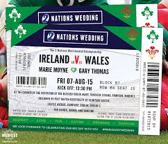 Rugby Ticket Wedding Invitations Ticket Wedding Invitations Rugby Tickets Wedding Invitations