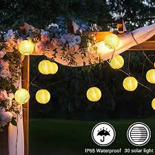 Oxyled Guirlande Solaire Lumineuse Ip65 Etanche 8 Modes 30 Lanternes A Led Decorative Guirlandes De Jardin Decora En 2020 Guirlande Solaire Guirlande Lumieres De Noel