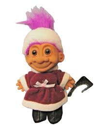 Vintage 1982 Norfin 1433 Georgette White Hair Doll Troll 10" Denmark dam