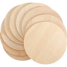 Boao Unfinished Wood Circle Round Wood Pieces Blank Round Ornaments Wooden Cutouts For Diy Craft Project Decoration Las Wood Circles Wooden Cutouts Wood Crafts