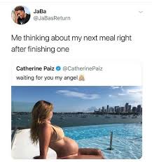 While suffering from extreme food baby syndrome | Twitter | Know Your Meme