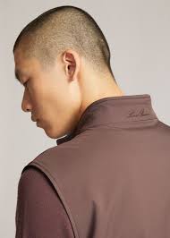 o1loc1c0124 Reversible Marlin Vest in Brown Black