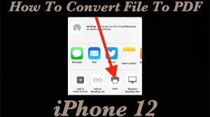 The process of converting to pdf will be carried out from the files application. How To Convert File To Pdf Iphone 12 Youtube