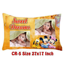 Velvet Baby Printed Pillow Cover Size 27x17 Inch Rs 250 Piece Id 20808655188
