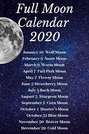 Moon Calendar 2020 Moon Calendar Moon Witch Moon