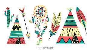 An icon of the world globe, indicating different international options.. Vibrant Native American Icons Vector Download