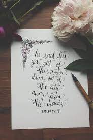 Taylor Swift Quot Wildest Dreams Quot Lyrics Quote Handwritten Calligraphy Print Taylor Swift Lyrics Lyrics Lyric Quotes