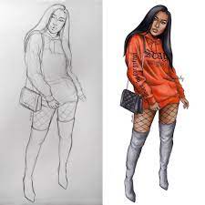 We take great pride in not only having the largest selection, but also having the fashionable team. Cause She S A Fashion Killa Fashiondrawing Fashionillustration Drawing Illustration Art Arti Fashion Design Sketches Fashion Illustration Girl Drawing