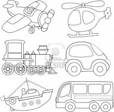 Cartoon Transport Coloring Book Coloring Books Coloring Pages Colouring Pages