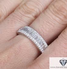 Channel Set Baguette Round Diamond Half Eternity Wedding Band Or Ring Iturraldediamonds Com Diamond Half Eternity Wedding Band Diamond Wedding Bands Diamond Wedding Rings Women