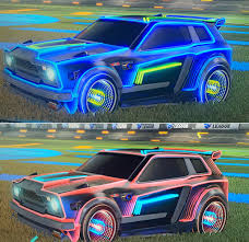 Rocket League My Infinity Car Fennec Huntress Cobalt And Unpainted Infinium Wheels Rocket League