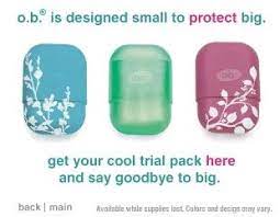 Think thin pads for comfort and a no budge fit for peace of mind. Free O B Tampons And Mini Case Sample Mumblebee Inc Free Samples Sample Packs Mini Case