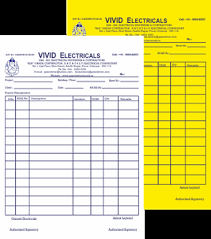 Bill Books Vivid Print India Get Your Jazzy Imagination Printing Online Receipt book invoice book bill book.