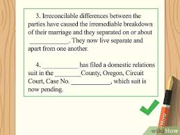 How To Write A Divorce Settlement Agreement With Pictures