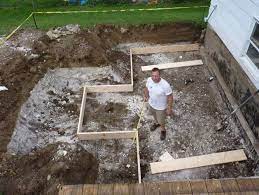 Find out when a floating deck footing. Building A Ground Level Deck Footings How To Level Ground Ground Level Deck Outdoor Deck