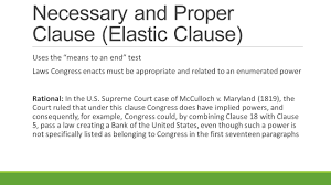 By the necessary and proper clause of article i, section 8, as confirmed by court. Congressional Powers Where Do They Come From Today S Objective After Today S Lesson Students Will Be Able To Describe The Powers Of Congress And Ppt Download