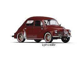 Renault 4 Cv Photographic Print By La Patte A Modeler Renault 4 Classic Cars Renault