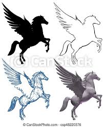 Pegasus airlines' official english twitter account. Pegasus Pferd Mit Flugeln Vect Pegasus Pferd Mit Flugeln Vektor Canstock