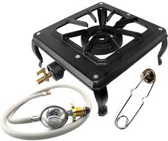 Shop items you love at overstock, with free shipping on everything* and easy returns. Catering Bbq 1 Single Burner Country Cooker Cast Iron Lpg Gas Stove Camp Camping Hose Regulat Garden Patio Peppermilk Eu