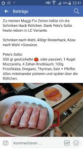Hack Schinken Rolchen Maggi Fix Rinderhack Rezepte